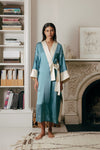 LH22-003 Zen Silk Kimono Long Robe - Le Hirune
