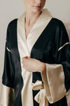 LH22-003 Zen Silk Kimono Long Robe - Le Hirune