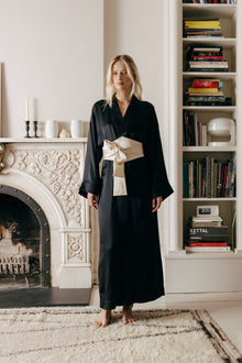  LH22-014 "Fukai Silk Kimono Long Robe" - Le Hirune