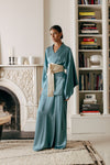 LH22-014 "Fukai Silk Kimono Long Robe" - Le Hirune